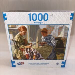 Hearts For God 1000 Pc Jigsaw Puzzle Quilting Sewing Country Sealed NEW